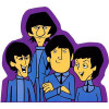 Beatles Closeup Color Cartoon Decal