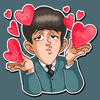 beatles music group sticker 3