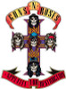 guns and roses CROSS LOGO STICKER