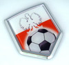 Poland Soccer 3D Adhesive Auto Emblem