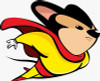 mighty mouse modern sticker