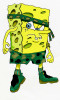 Rambo Spongebob sticker