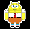 Spongebob Andriod Sticker