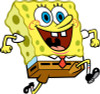 spongebob spongebob squarepants running sticker