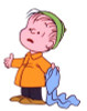 linus charlie brown LINUS STICKER standing