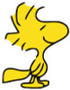 Woodstock Peanuts Color Cartoon Sticker