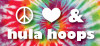 Peace Love and Hula Hoops Sticker