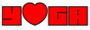 Love Yoga Bumper Sticker