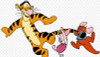 tigger piglet and kanga pooh sticker