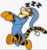 tigger sleep walking sticker