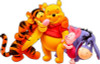 winnie tiger piglett and eeyore sticker