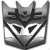 Transformer Decepticon Chrome Emblem