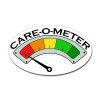 care-o-meter sticker oval
