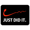 Just Do It Funny Nike funny car Sticker