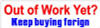 Out of Work Yet Bumper Sticker