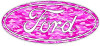 Ford Logo Decal Sticker - PINK CAMO