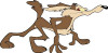 Wile E Coyote Adhesive Vinyl Decal Sticker5