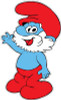 Papa Smurf Wave Decal