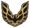 Firebird Trans Am Black Yellow Gold Vinyl Sticker Decal Pontiac Muscle Car