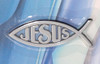 Chrome Christian Jesus Fish Emblem SMALL