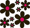 scooby flower car stickers black