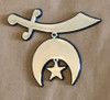 Shrine Masonic Chrome Emblem