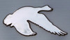 Duck Flying Chrome Emblem