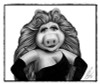 Miss Piggy Drawing Decal