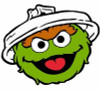 Sesame Street Muppet OSCAR SCRAM Funny Cartoon Sticker 4