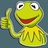 kermit the FROG muppet show sticker 4