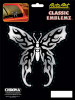 Butterfly Embossed Chrome Decal