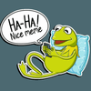 kermit the FROG muppet show sticker 16
