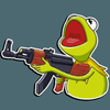 kermit the FROG muppet show sticker 19
