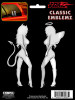 Devilicious Embossed Chrome Decals