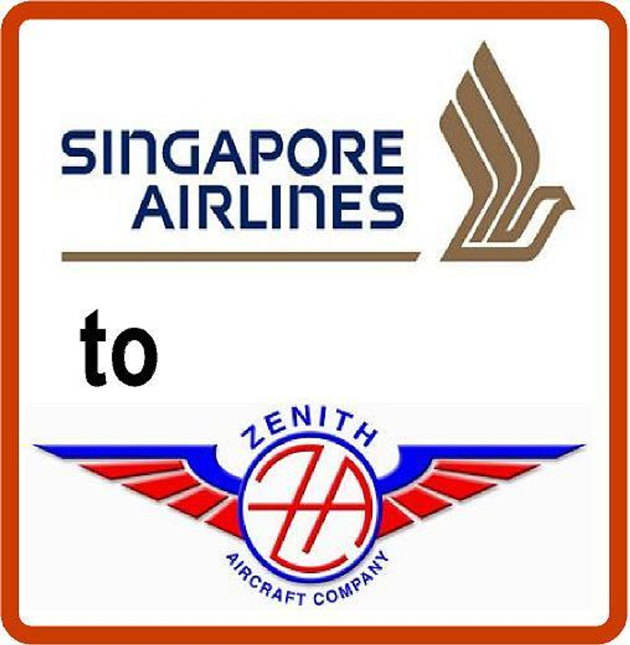 Singapore to Zenith Airline Logos