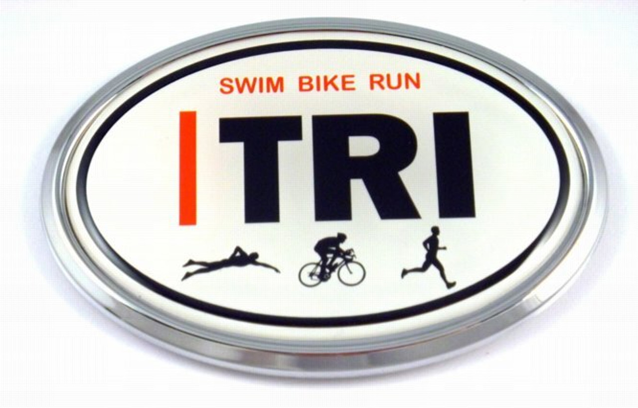 Runner & Triathlon Chrome Emblems