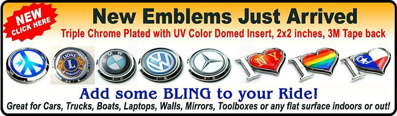 POPULAR Chrome Emblems
