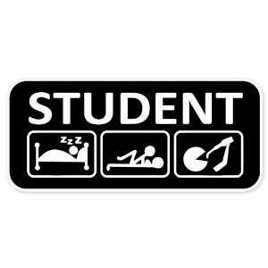college student funny car bumper sticker- - ChromeAutoDecals.com