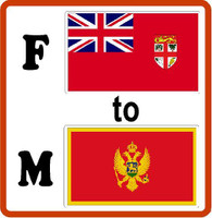 Fiji to Montenegro