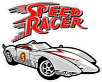 SPEED RACER CARTOON STICKERS