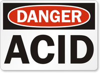 Chemical Safety Sign or Stickers