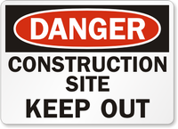 Construction Signs or Stickers