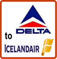 Delta to Iceland Air Airline Logos