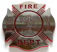 Firefighter and EMT Chrome Emblems