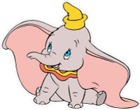 Dumbo Cartoon stickers