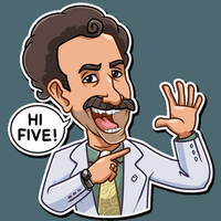 Borat Stickers