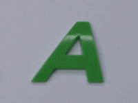 Style 2 - Italic GREEN - 1.2"