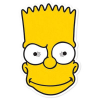 bart simpson EVIL FACE STICKER
