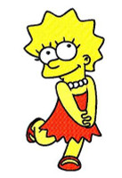 Lisa Simpson GOLLIE Sticker Lisa Simpson GOLLIE Sticker