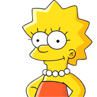 LISA SIMPSON STICKER 55 LISA SIMPSON STICKER 55